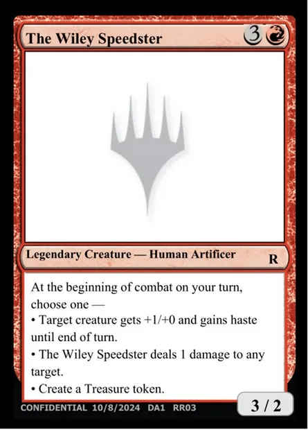 The Wiley Speedster, Magic card UNK RR03 — Unknown Event set