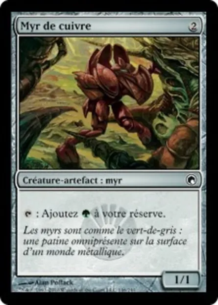 Myr de cuivre, carte Magic SOM 146 — extension Cicatrices de Mirrodin