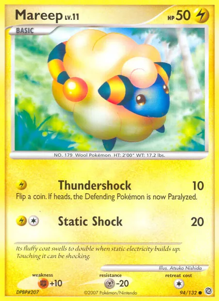 Mareep, Pokémon card SW 94 — Secret Wonders set