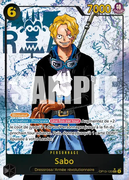 Sabo, carte One Piece OP13-120 — extension SUCCESSEURS