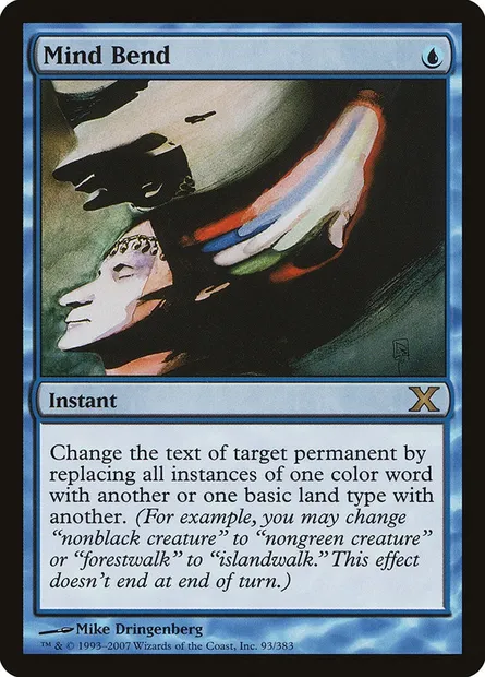 Mind Bend, Magic card 10E 93 — Tenth Edition set