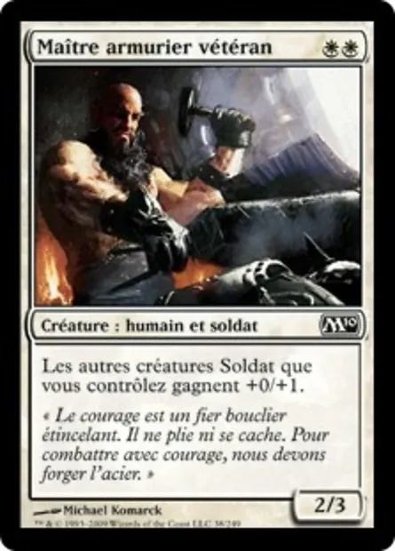 Maître armurier vétéran, carte Magic M10 38 — extension Magic 2010