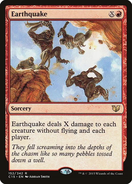 Earthquake, Magic card C15 152 — Commander 2015 set