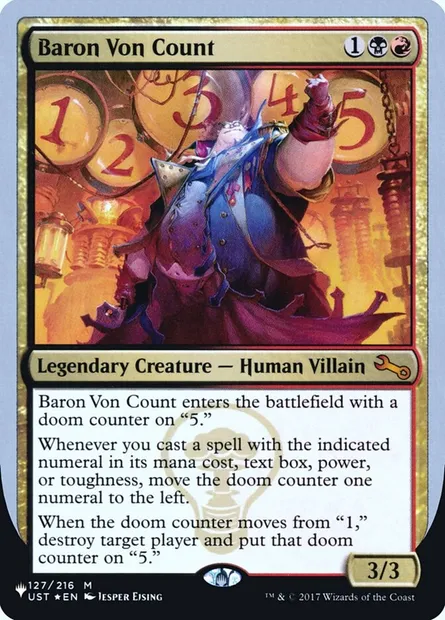 Baron Von Count, Magic card ULST 43 — The List (Unfinity Foil Edition) set