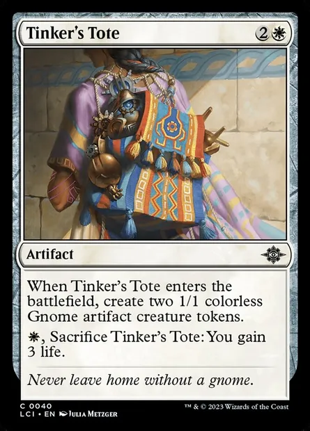 Tinker's Tote, Magic card LCI 40 — The Lost Caverns of Ixalan set