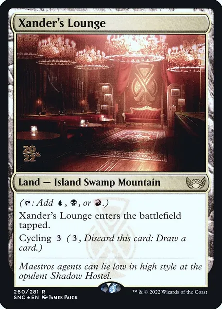 Bar de Xander, carte Magic PSNC 260s — extension Streets of New Capenna Promos