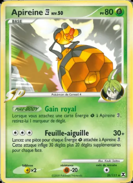 Apireine 4 Niv. 50, carte Pokémon RR 35 — extension Rivaux Émergeants
