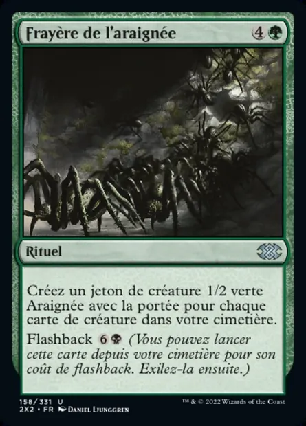 Frayère de l'araignée, carte Magic 2X2 158 — extension Double Masters 2022