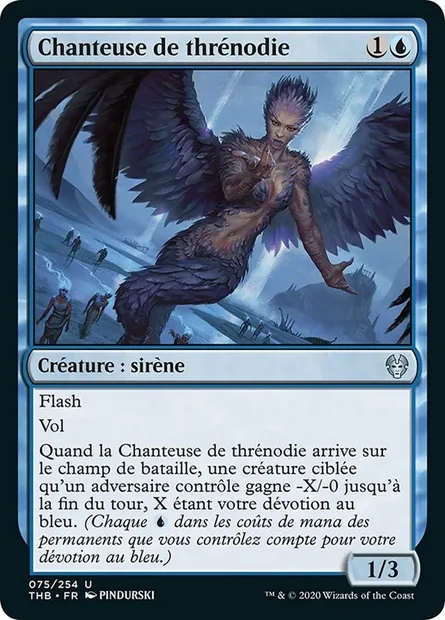 Chanteuse de thrénodie, carte Magic THB 75 — extension Theros Beyond Death