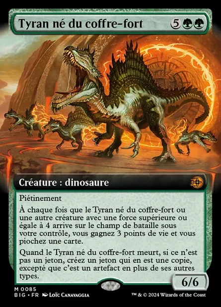 Tyran né du coffre-fort, carte Magic BIG 85 — extension The Big Score