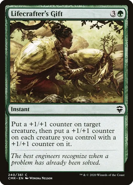 Lifecrafter's Gift, Magic card CMR 240 — Commander Legends set