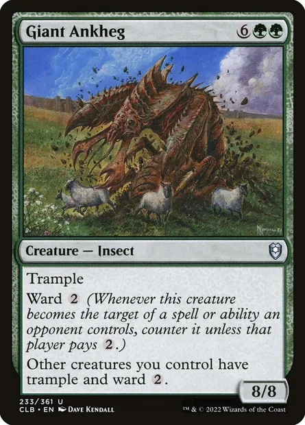 Giant Ankheg, Magic card CLB 233 — Commander Legends: Battle for Baldur's Gate set
