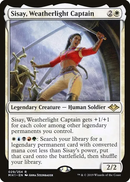 Sisay, Weatherlight Captain, Magic card MH1 29 — Modern Horizons set