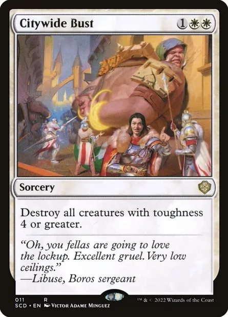 Citywide Bust, Magic card SCD 11 — Starter Commander Decks set