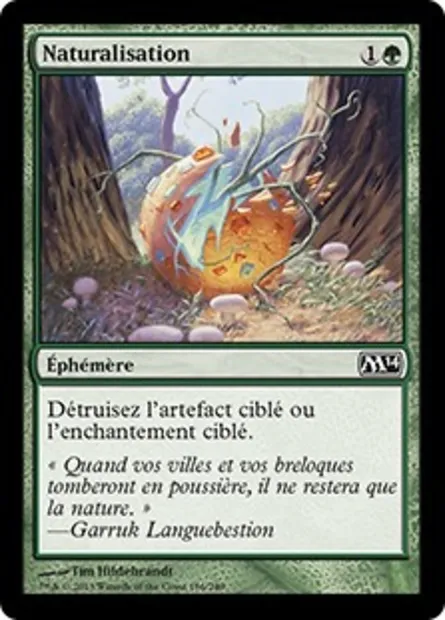 Naturalisation, carte Magic M14 186 — extension Magic 2014