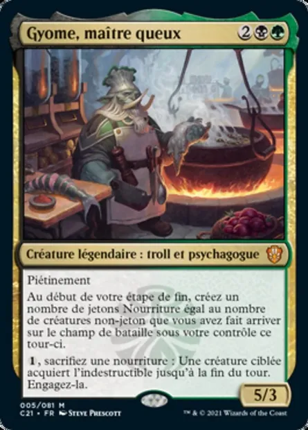 Gyome, maître queux, carte Magic C21 5 — extension Commander 2021