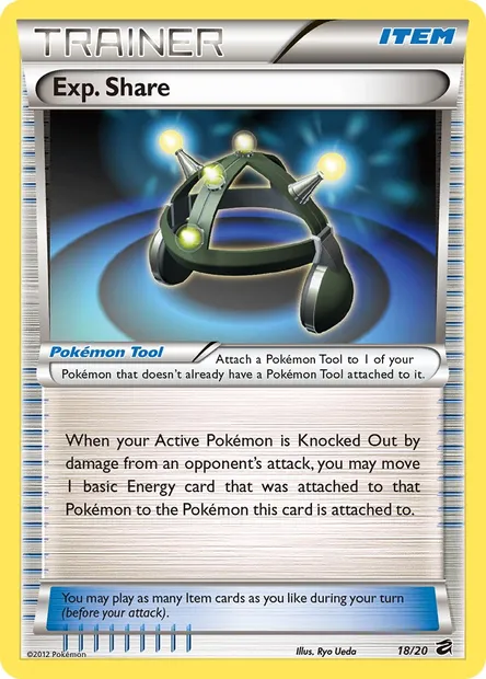 Exp. Share, Pokémon card DRV 18 — Dragon Vault set