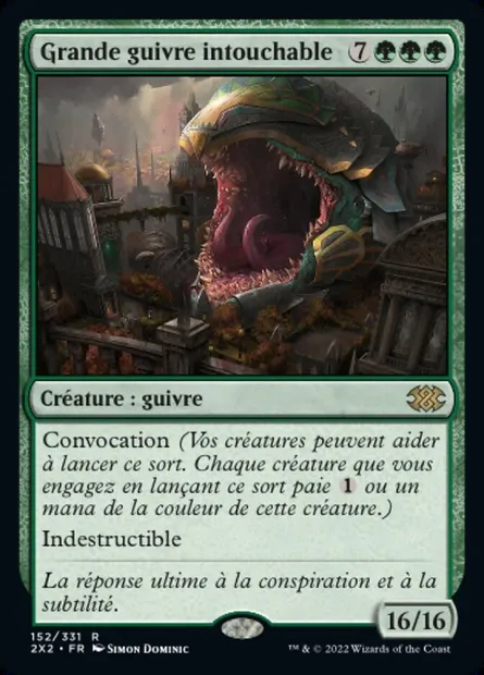 Grande guivre intouchable, carte Magic 2X2 152 — extension Double Masters 2022