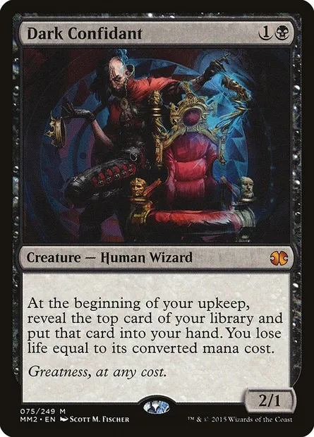 Dark Confidant, Magic card MM2 75 — Modern Masters 2015 set