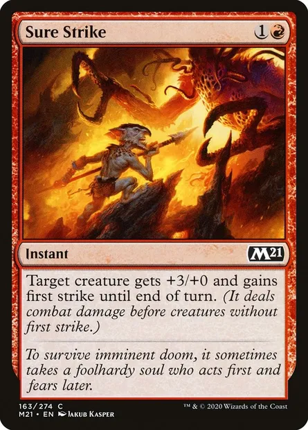 Sure Strike, Magic card M21 163 — Core Set 2021 set