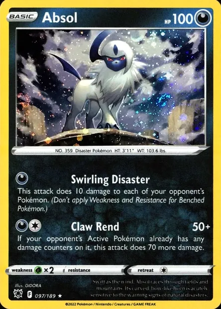 Absol, Pokémon card TDX 097-2 — Theme Deck & Blisters Exclusives set