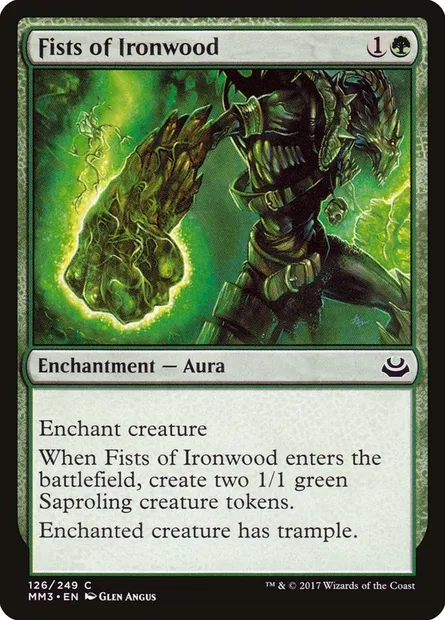 Fists of Ironwood, Magic card MM3 126 — Modern Masters 2017 set