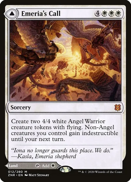 Emeria's Call // Emeria, Shattered Skyclave, Magic card ZNR 12 — Zendikar Rising set