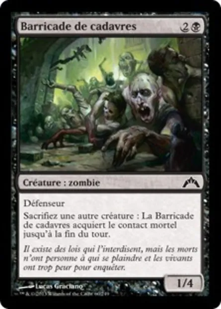 Barricade de cadavres, carte Magic GTC 60 — extension Insurrection