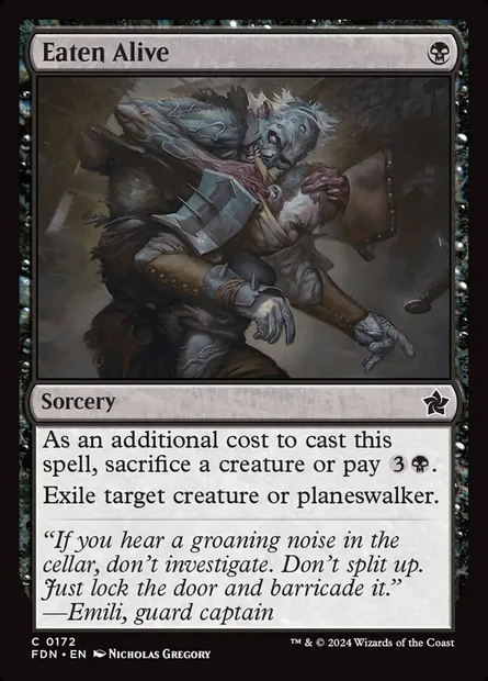 Eaten Alive, Magic card FDN 172 — Foundations set
