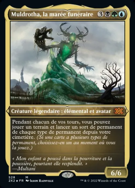 Muldrotha, la marée funéraire, carte Magic 2X2 528 — extension Double Masters 2022