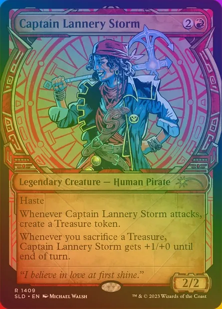 Captain Lannery Storm, Magic card SLD 1409★ — Secret Lair Drop set