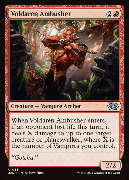 Voldaren Ambusher, Magic card J25 611 — Foundations Jumpstart set