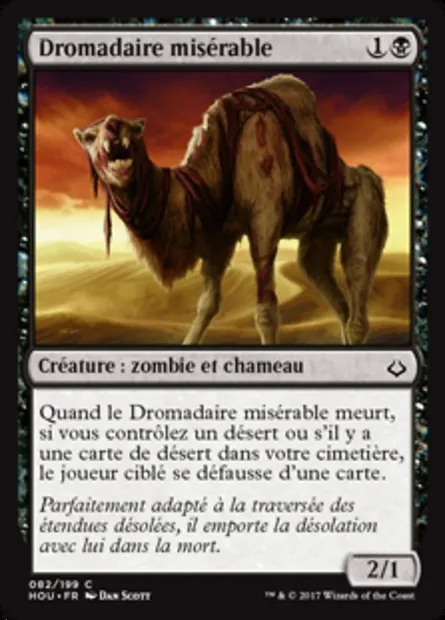 Dromadaire misérable, carte Magic HOU 82 — extension L’âge de la destruction