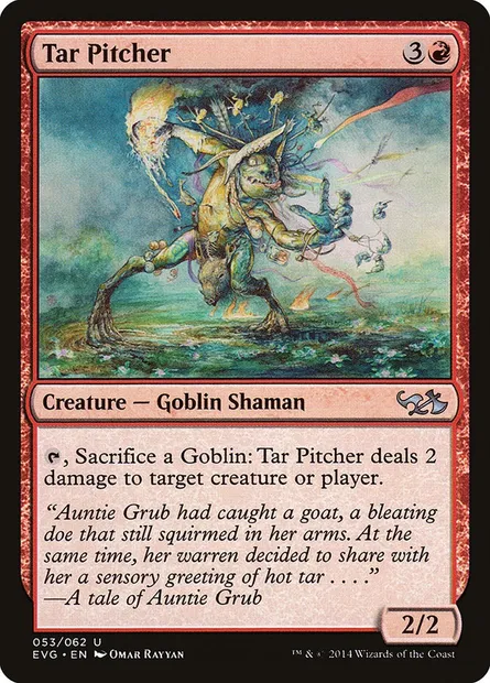 Tar Pitcher, Magic card EVG 53 — Duel Decks Anthology: Elves vs. Goblins set