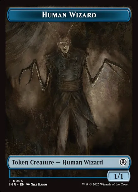 Human Wizard, carte Magic TINR 5 — extension Innistrad Remastered Tokens