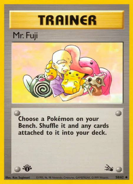 Mr. Fuji, Pokémon card FO 58 — Fossil set
