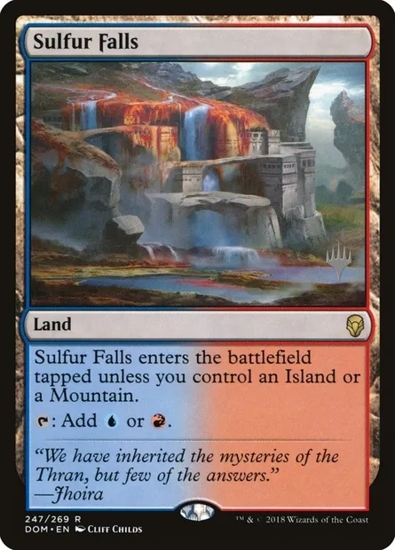 Sulfur Falls, Magic card PDOM 247p — Dominaria Promos set