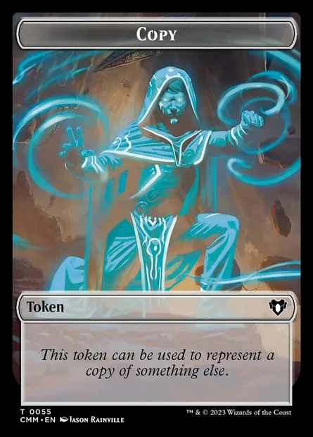 Copy, carte Magic TCMM 55 — extension Commander Masters Tokens