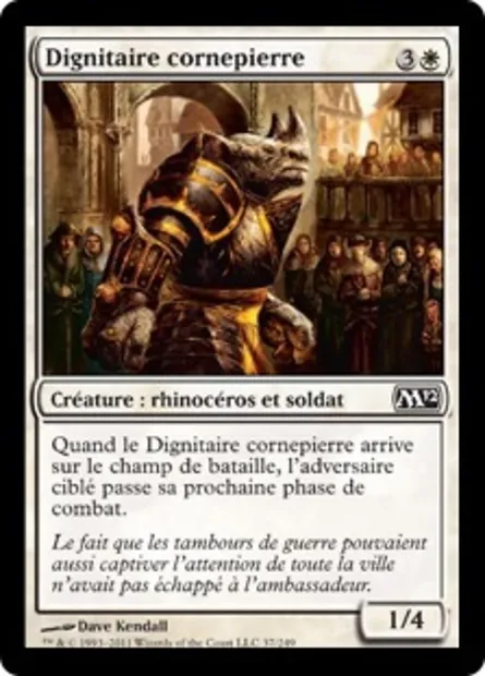 Dignitaire cornepierre, carte Magic M12 37 — extension Magic 2012