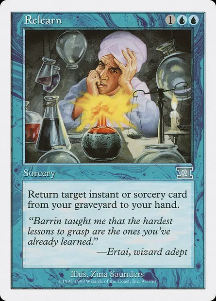 Relearn, Magic card 6ED 93 — Classic Sixth Edition set