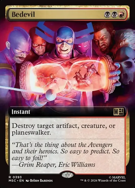 Bedevil, Magic card MSC 393 — Marvel Super Heroes Commander set