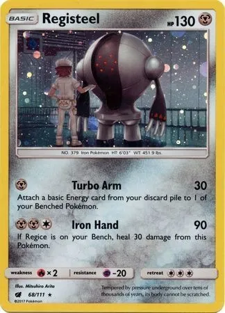 Registeel, carte Pokémon TDX 068-2 — extension Theme Deck & Blisters Exclusives