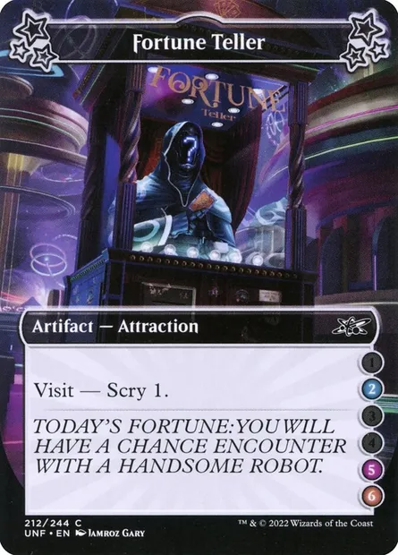Fortune Teller, Magic card UNF 212c — Unfinity set