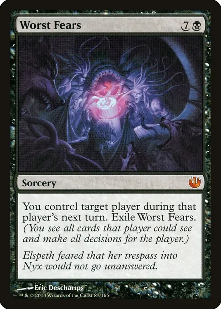 Worst Fears, Magic card JOU 87 — Journey into Nyx set