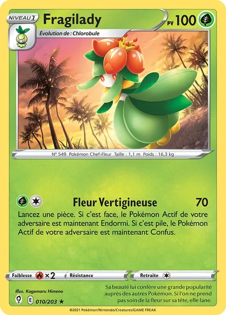 Fragilady, carte Pokémon EVS 10 — extension Évolution Céleste