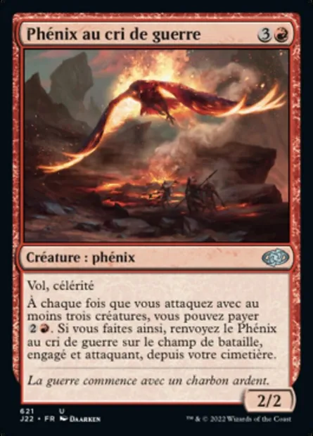 Phénix au cri de guerre, carte Magic J22 621 — extension Jumpstart 2022