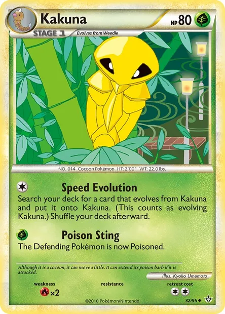 Kakuna, Pokémon card UL 32 — Unleashed set
