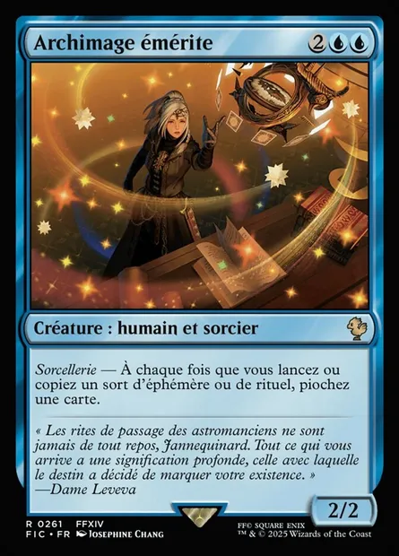 Archimage émérite, carte Magic FIC 261 — extension Final Fantasy Commander