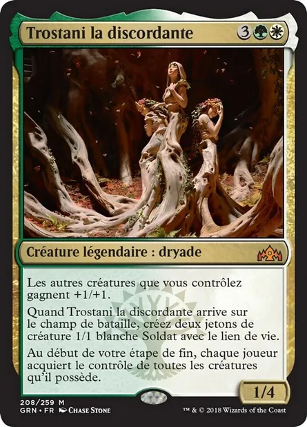 Trostani la discordante, carte Magic GRN 208 — extension Les Guildes de Ravnica