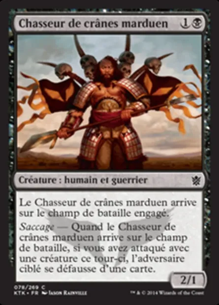 Chasseur de crânes marduen, carte Magic KTK 78 — extension Les Khans de Tarkir